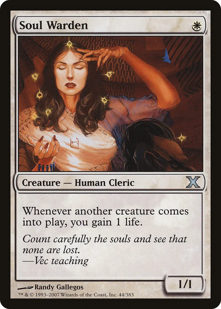 Soul Warden — Tenth Edition — Magic: The Gathering