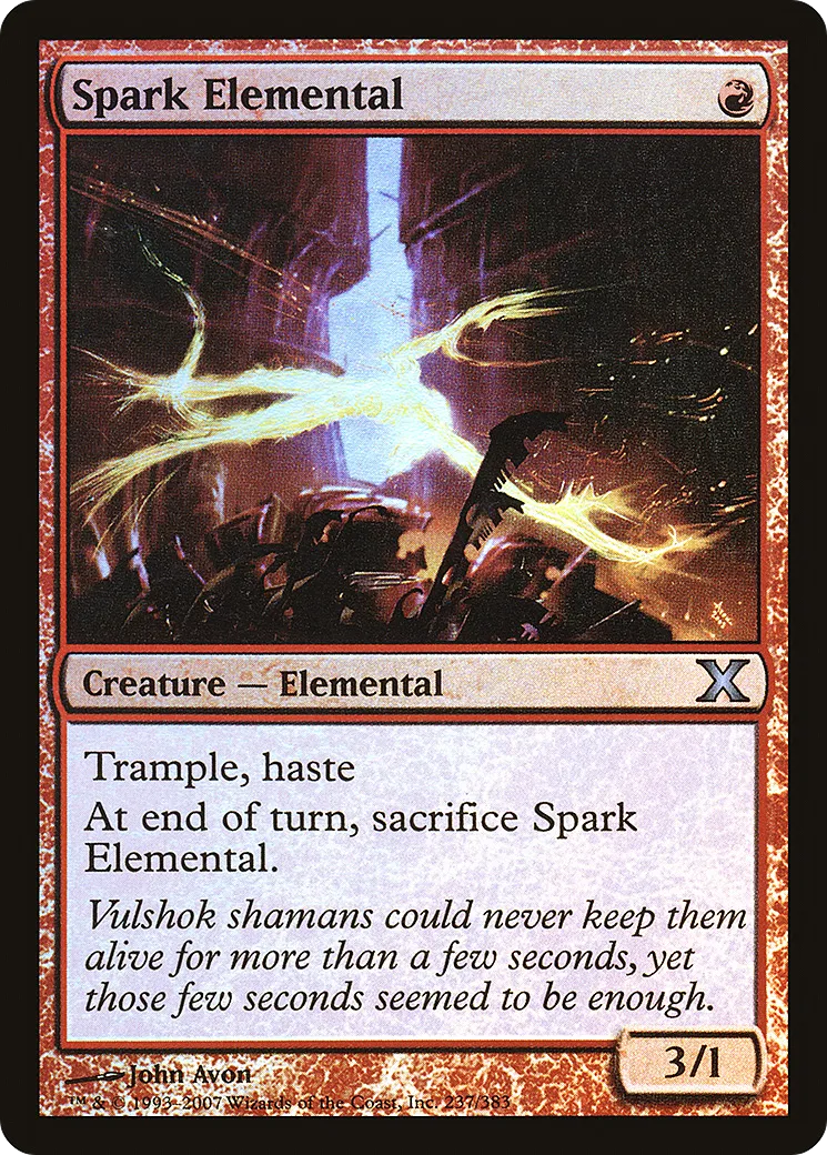 Spark Elemental — Tenth Edition — Magic: The Gathering