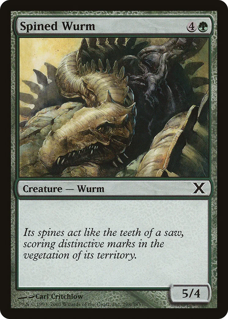 Spined Wurm — Tenth Edition — Magic: The Gathering