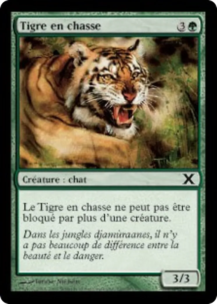 Tigre en chasse — Tenth Edition — Magic: The Gathering