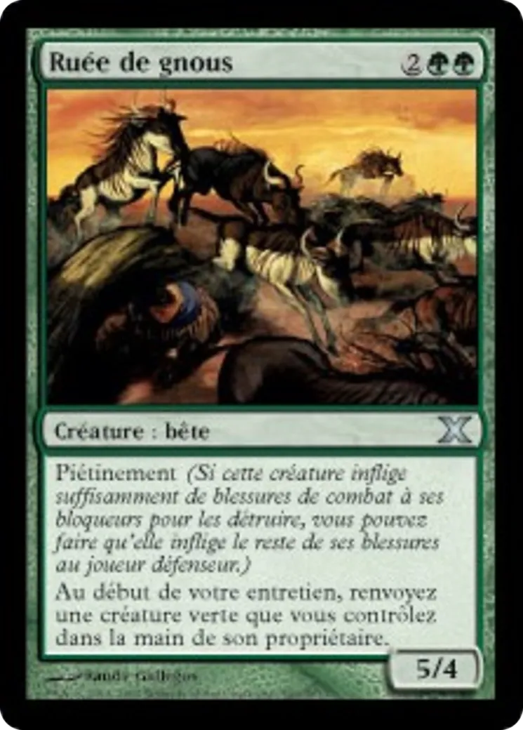 Ruée de gnous — Tenth Edition — Magic: The Gathering