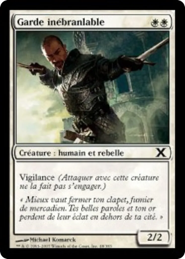 Garde inébranlable — Tenth Edition — Magic: The Gathering