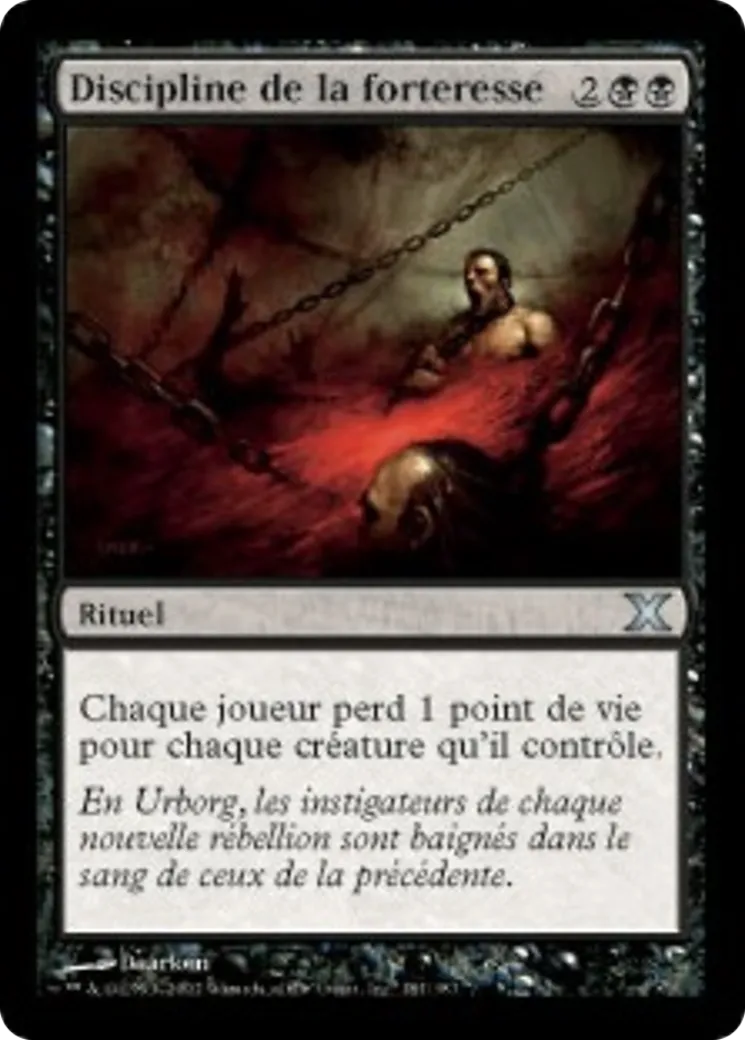 Discipline de la forteresse — Tenth Edition — Magic: The Gathering