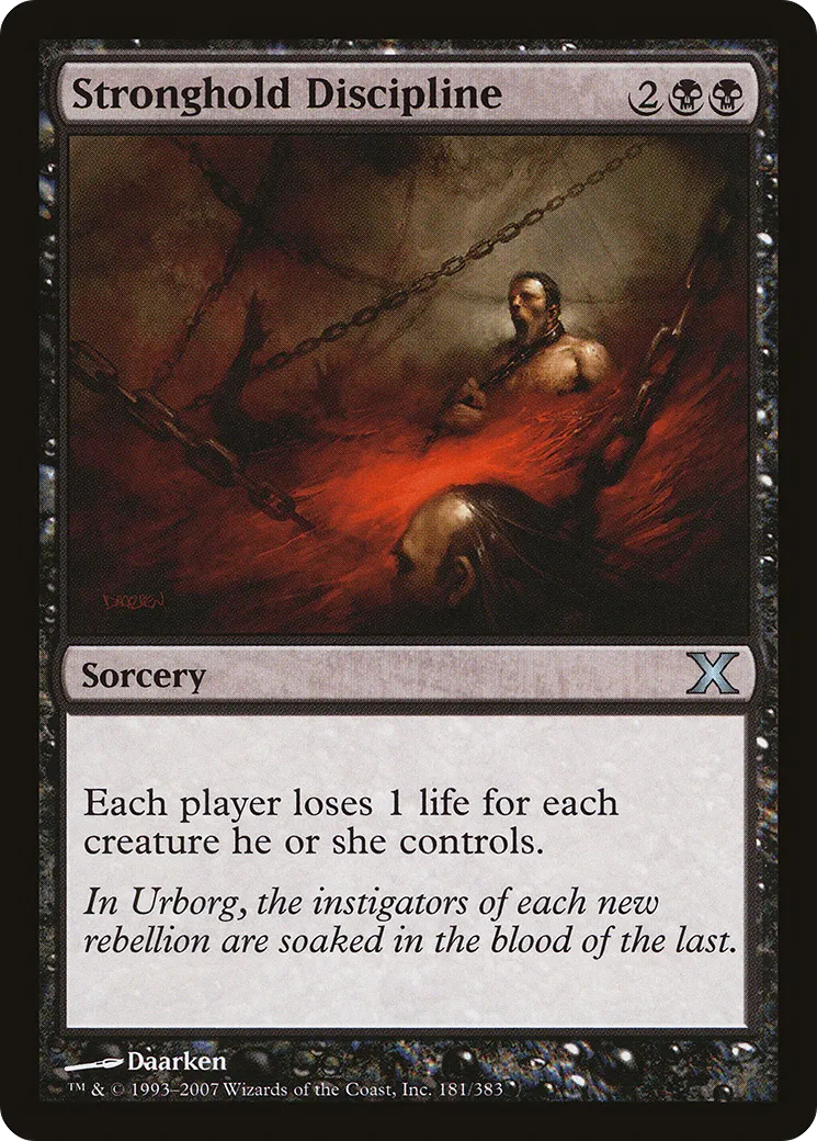 Stronghold Discipline — Tenth Edition — Magic: The Gathering