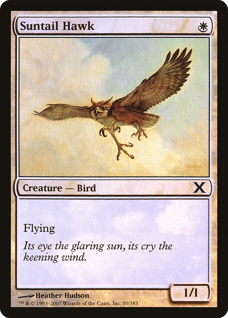 Suntail Hawk — Tenth Edition — Magic: The Gathering