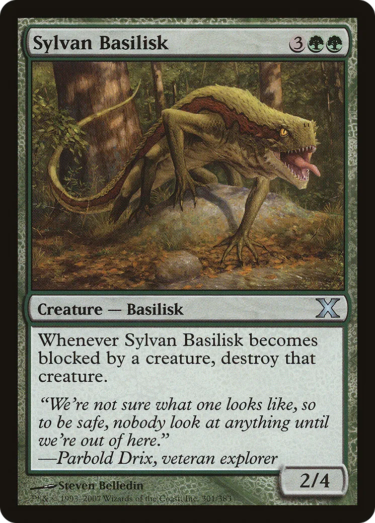 Sylvan Basilisk — Tenth Edition — Magic: The Gathering