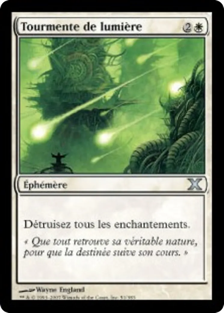 Tourmente de lumière — Tenth Edition — Magic: The Gathering