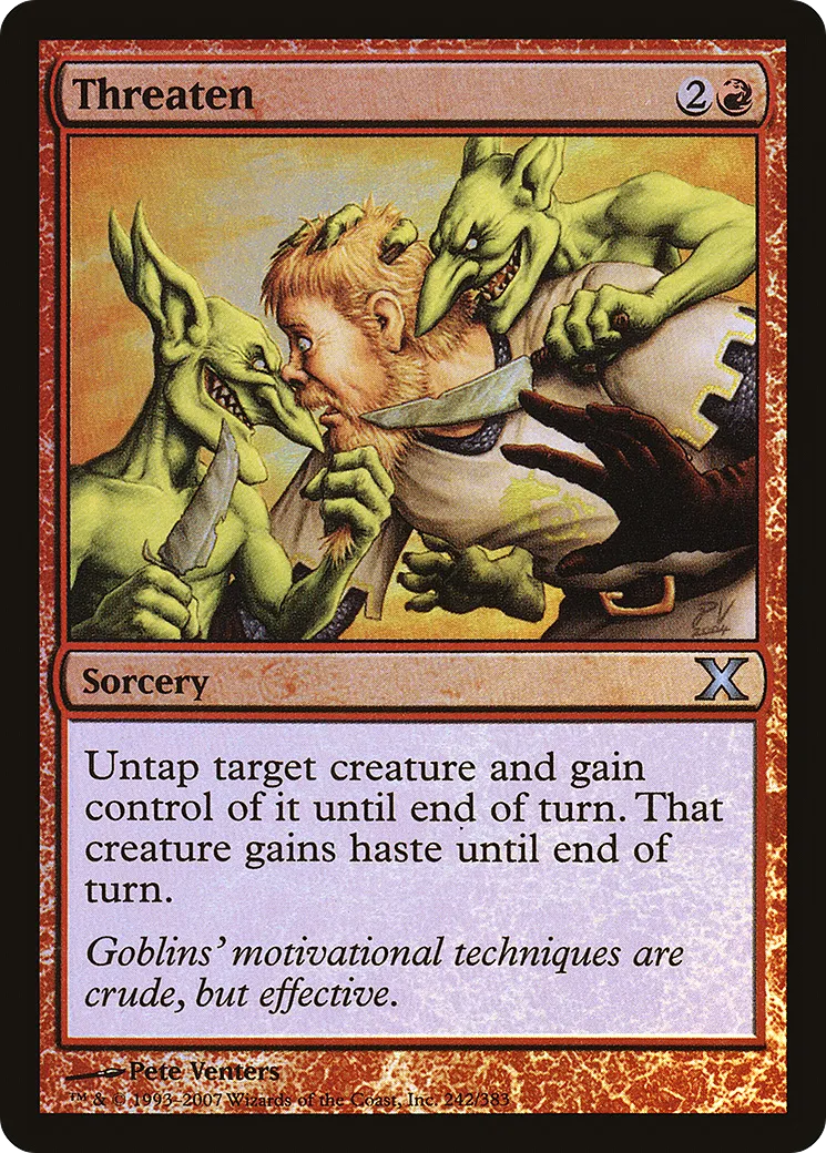 Threaten — Tenth Edition — Magic: The Gathering
