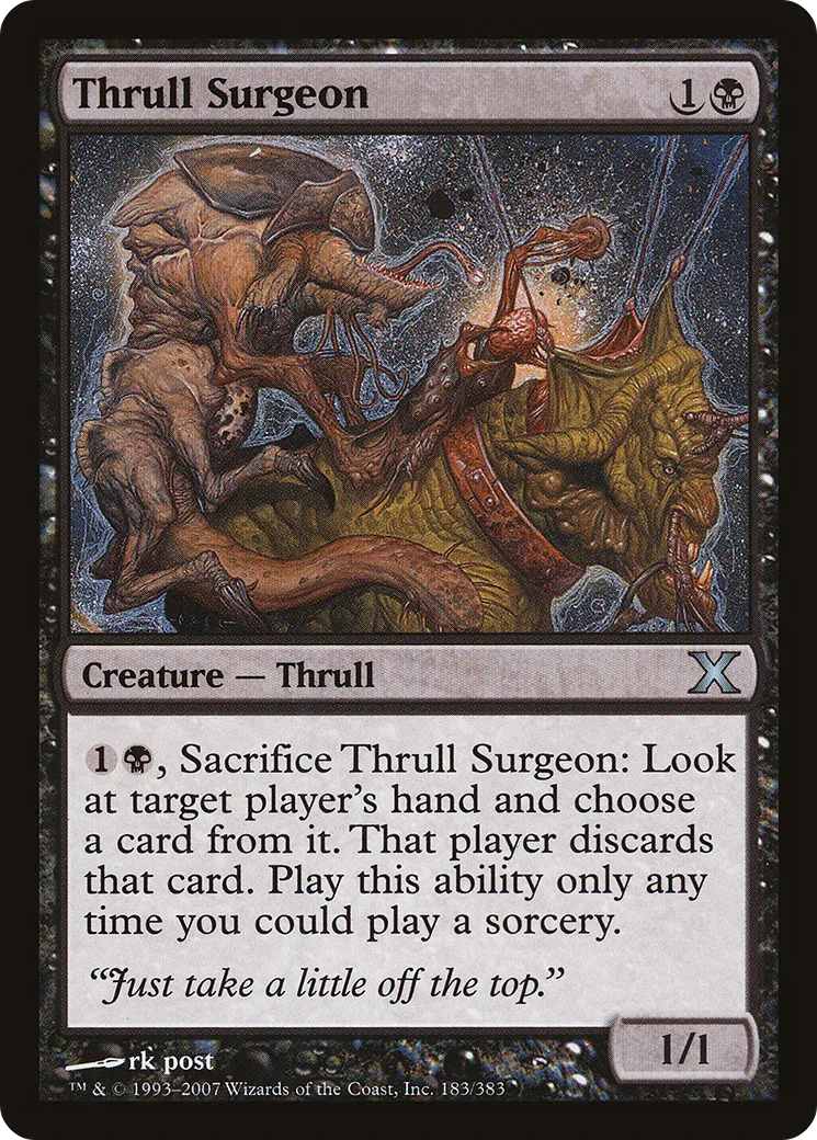 Thrull Surgeon — Tenth Edition — Magic: The Gathering