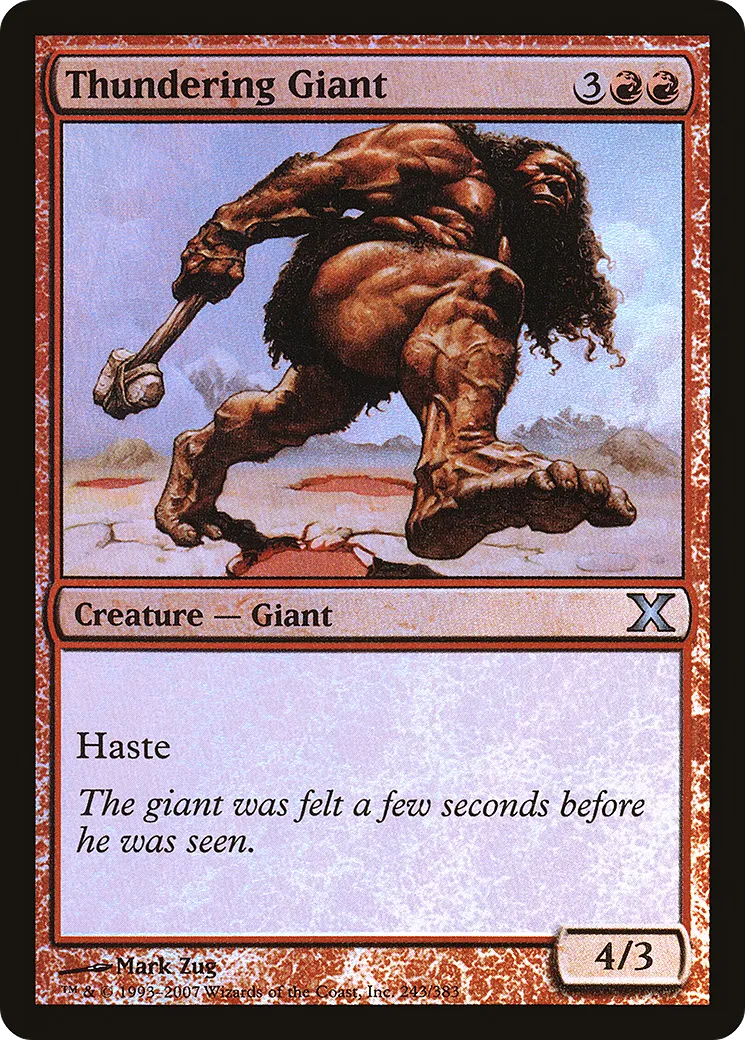 Thundering Giant — Tenth Edition — Magic: The Gathering