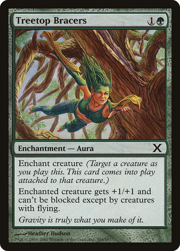 Treetop Bracers — Tenth Edition — Magic: The Gathering