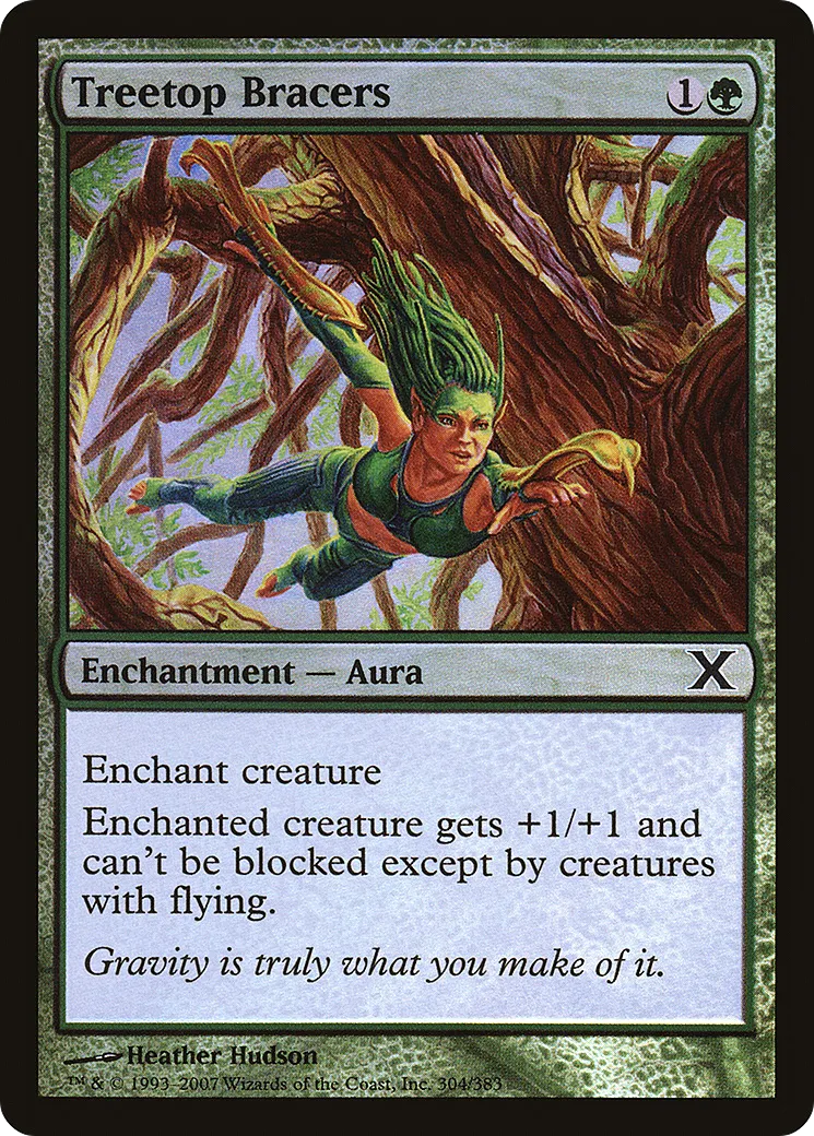 Treetop Bracers — Tenth Edition — Magic: The Gathering