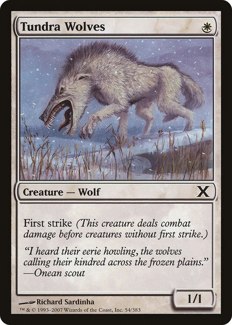 Tundra Wolves — Tenth Edition — Magic: The Gathering