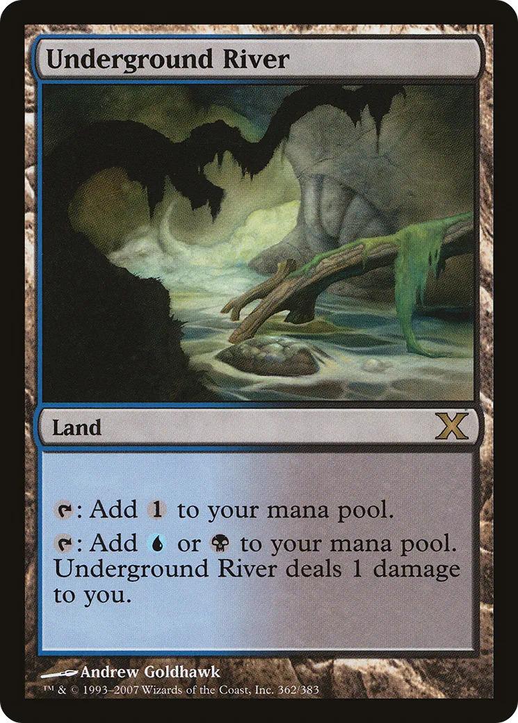 Underground River — Tenth Edition — Magic: The Gathering