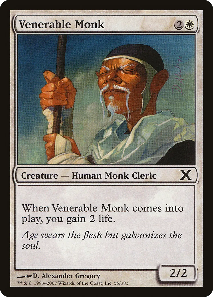 Moine vénérable — Tenth Edition — Magic: The Gathering
