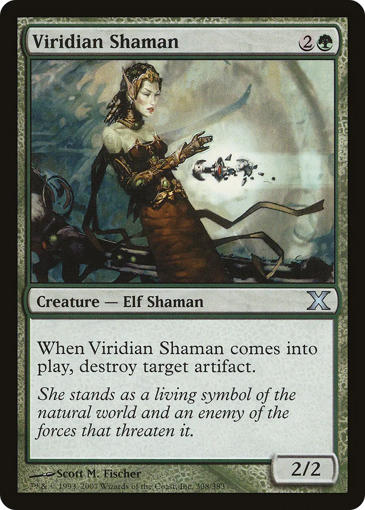 Viridian Shaman — Tenth Edition — Magic: The Gathering
