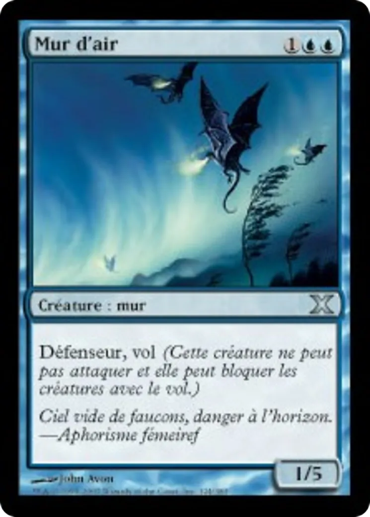 Mur d'air — Tenth Edition — Magic: The Gathering