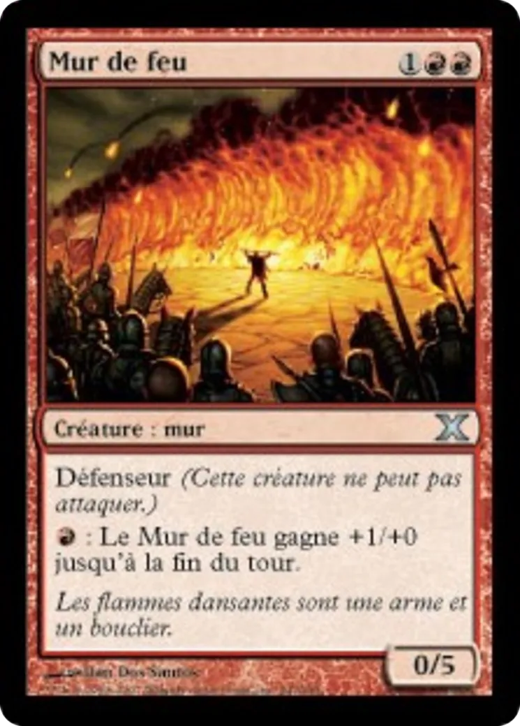 Mur de feu — Tenth Edition — Magic: The Gathering