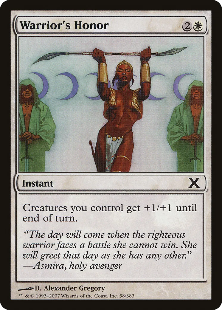 Warrior's Honor — Tenth Edition — Magic: The Gathering