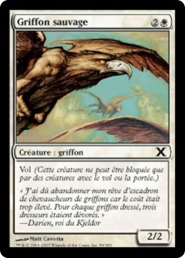 Griffon sauvage — Tenth Edition — Magic: The Gathering