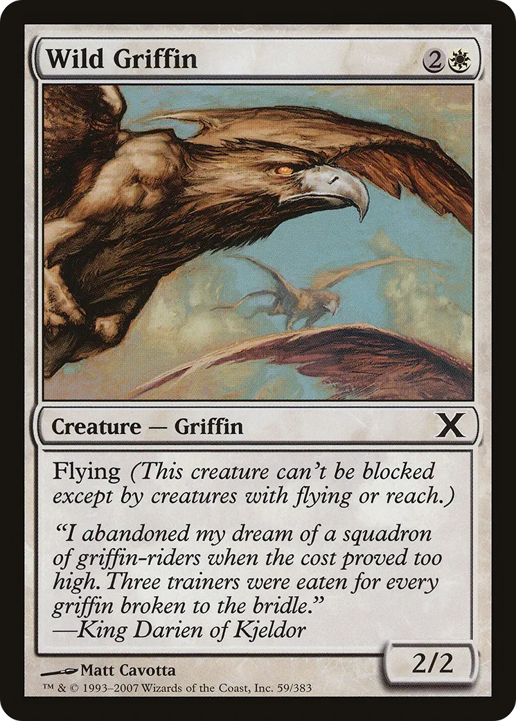 Griffon sauvage — Tenth Edition — Magic: The Gathering