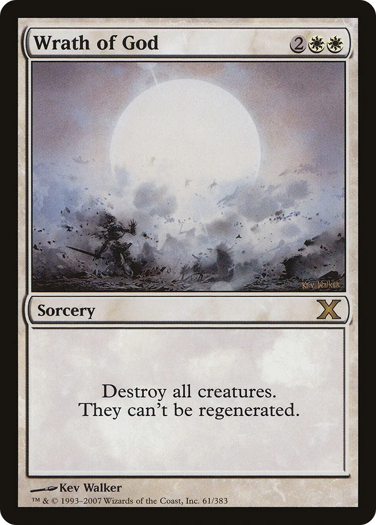 Wrath of God — Tenth Edition — Magic: The Gathering