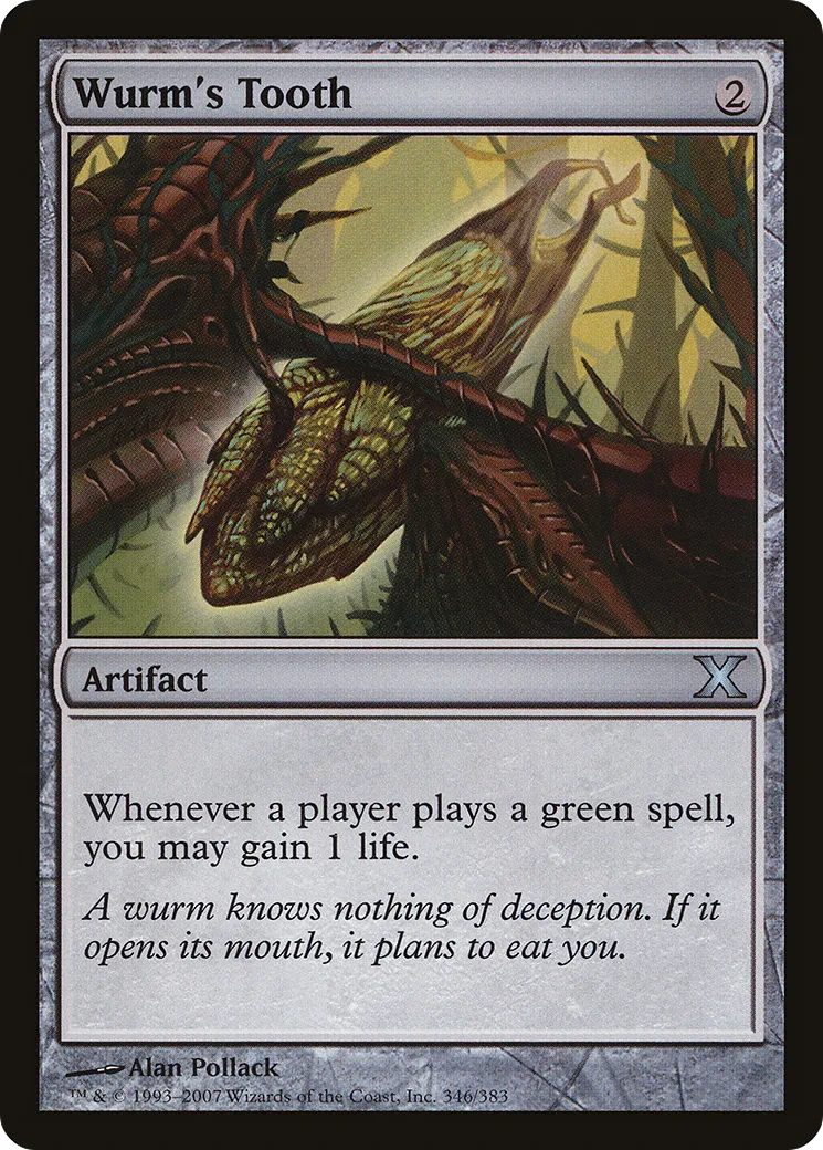 Wurm's Tooth — Tenth Edition — Magic: The Gathering