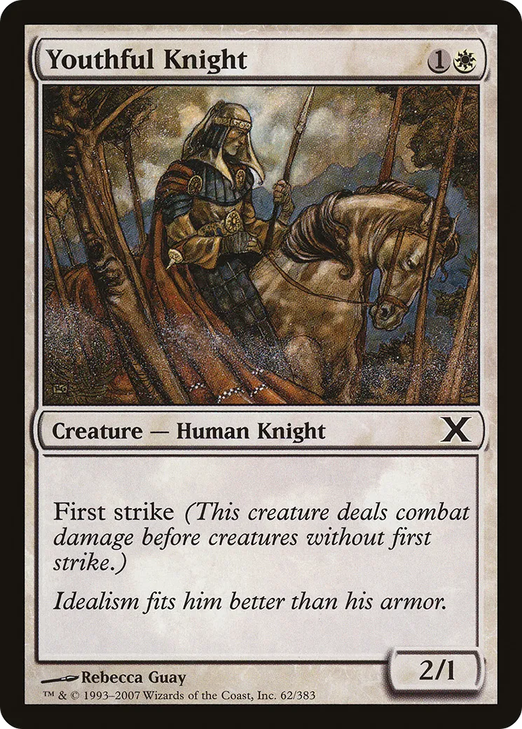Youthful Knight — Tenth Edition — Magic: The Gathering