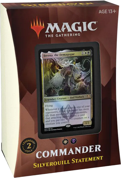 Commander 2021 Commander Deck Silverquill Statement — Commander 2021 — Magic: The Gathering