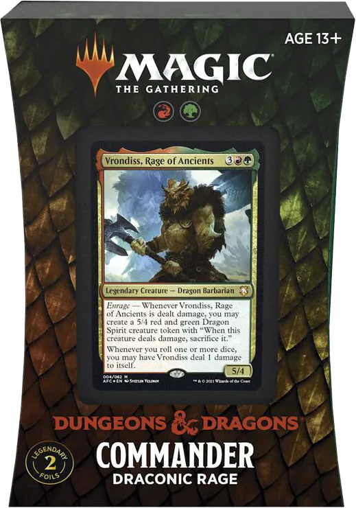 Adventures in the Forgotten Realms Commander Deck Draconic Rage — Forgotten Realms Commander — Magic: The Gathering