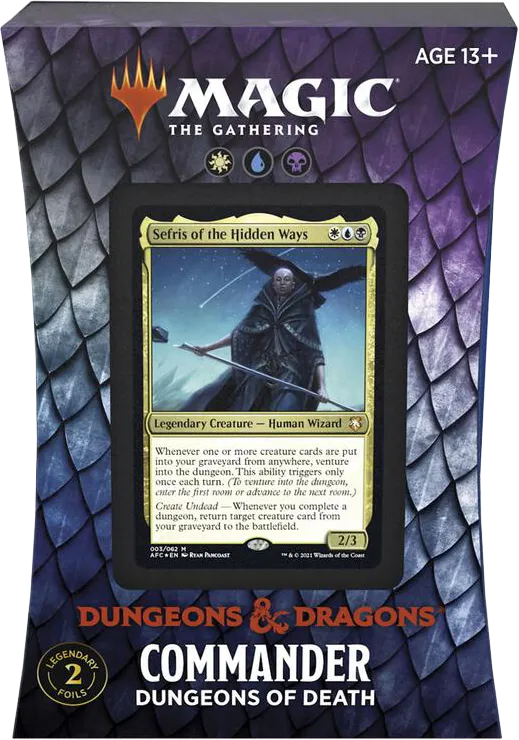 Deck Commander Forgotten Realms : Aventures dans les Royaumes Oubliés Dungeons of Death from Forgotten Realms Commander - Magic: The Gathering