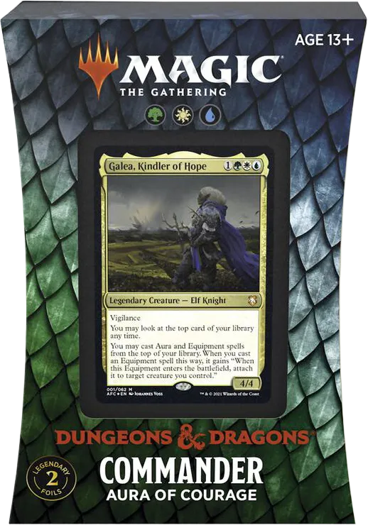 Adventures in the Forgotten Realms Commander Deck Aura of Courage — Forgotten Realms Commander — Magic: The Gathering