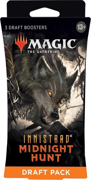 Innistrad Midnight Hunt 3 Booster Draft Pack — Innistrad: Midnight Hunt — Magic: The Gathering