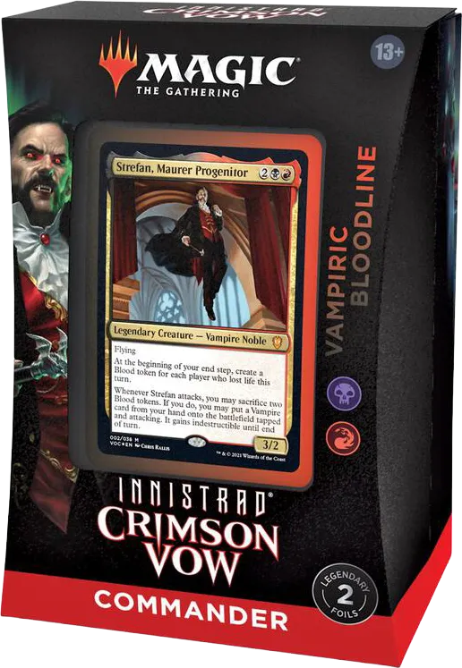 Innistrad Crimson Vow Commander Deck Vampiric Bloodline from Crimson Vow Commander - Magic: The Gathering