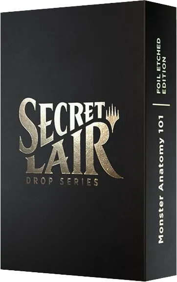 Secret Lair Drop Showcase Monster Anatomy 101 Etched — Secret Lair Drop — Magic: The Gathering