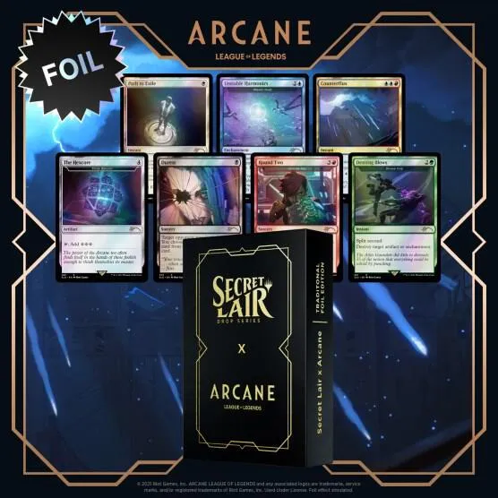Secret Lair Drop Secret Lair x Arcane Foil — Secret Lair Drop — Magic: The Gathering