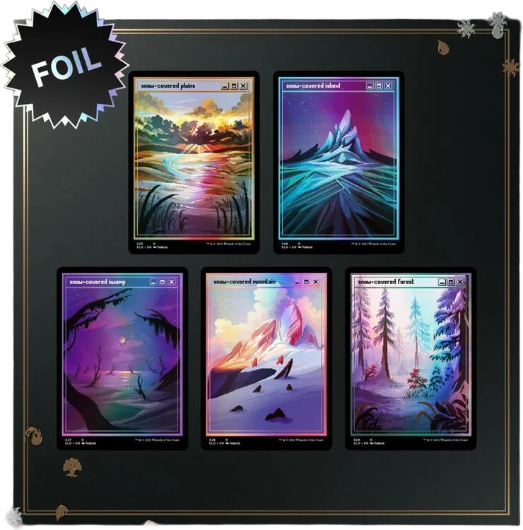 Secret Lair Drop PixelSnowLandsjpg Foil — Secret Lair Drop — Magic: The Gathering