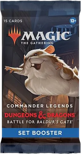 Commander Legends Battle for Baldurs Gate Set Booster Pack — Commander Legends: Battle for Baldur's Gate — Magic: The Gathering