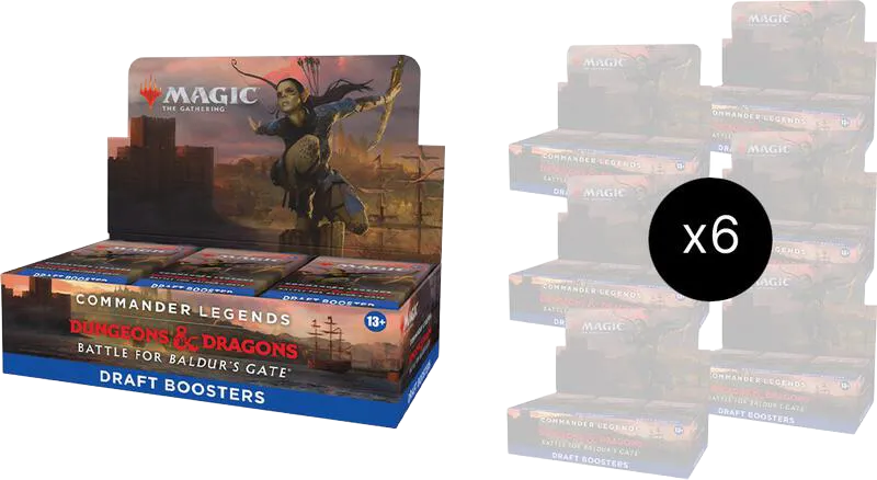 Commander Legends Battle for Baldurs Gate Draft Booster Box Case — Commander Legends: Battle for Baldur's Gate — Magic: The Gathering