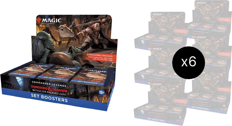 Commander Legends Battle for Baldurs Gate Set Booster Box Case — Commander Legends: Battle for Baldur's Gate — Magic: The Gathering
