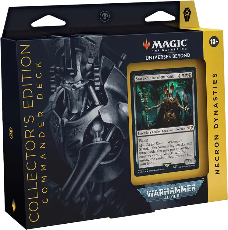 Deck Commander Warhammer 40,000 – Necron Dynasties (Collector's Edition) — Warhammer 40,000 Commander — Magic: The Gathering