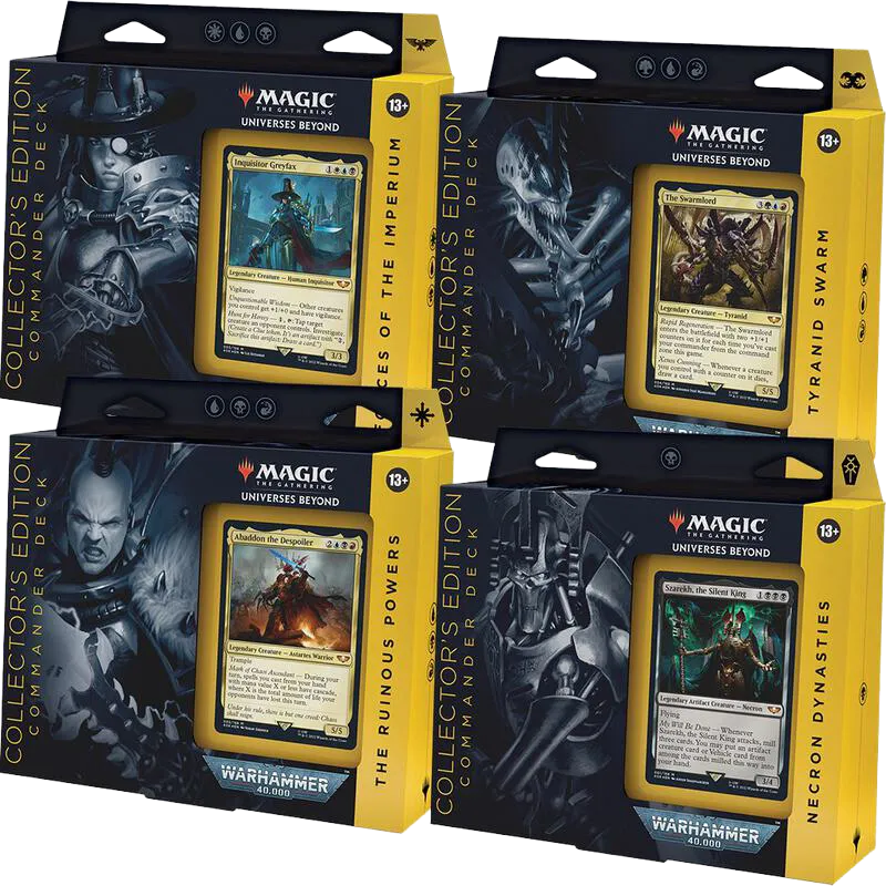 Display de decks Commander Warhammer 40,000 (Collector's Edition) — Warhammer 40,000 Commander — Magic: The Gathering