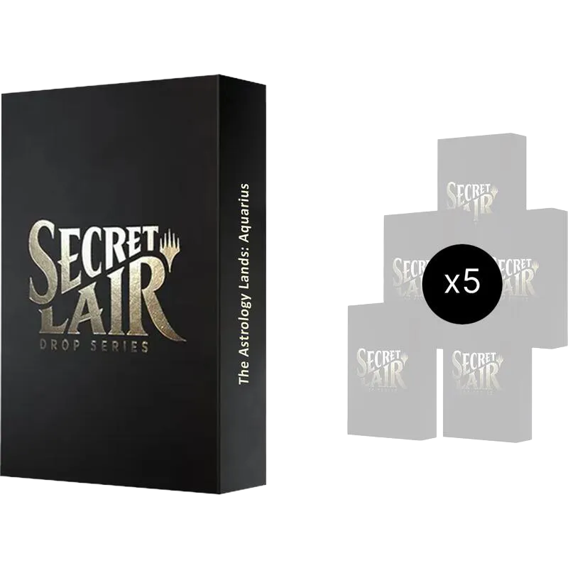 Secret Lair Bundle Astrology Lands Aquarius — Secret Lair Drop — Magic: The Gathering