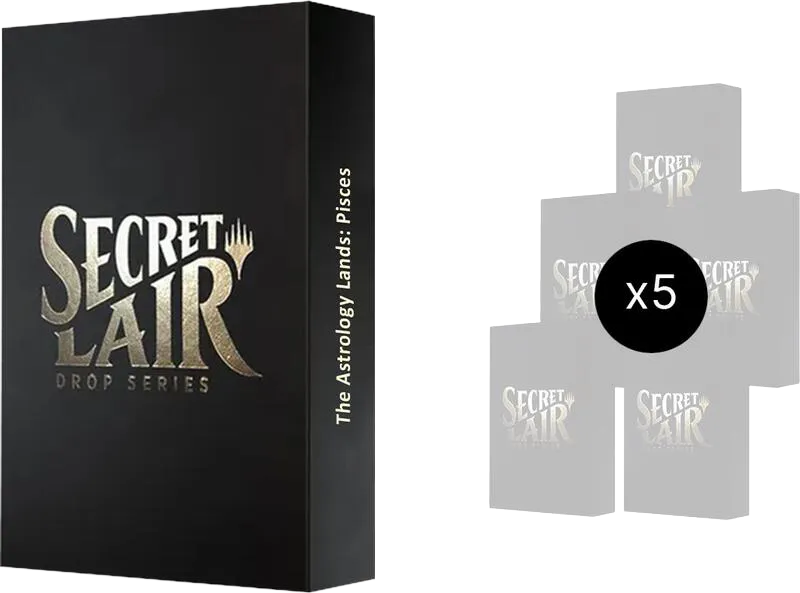 Secret Lair Bundle Astrology Lands Pisces — Secret Lair Drop — Magic: The Gathering