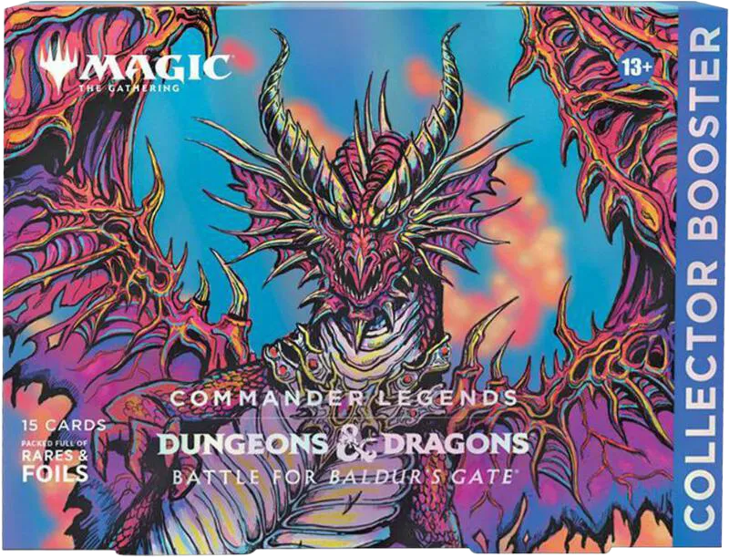 Commander Legends Battle for Baldurs Gate Collector Booster Hanger Pack — Commander Legends: Battle for Baldur's Gate — Magic: The Gathering