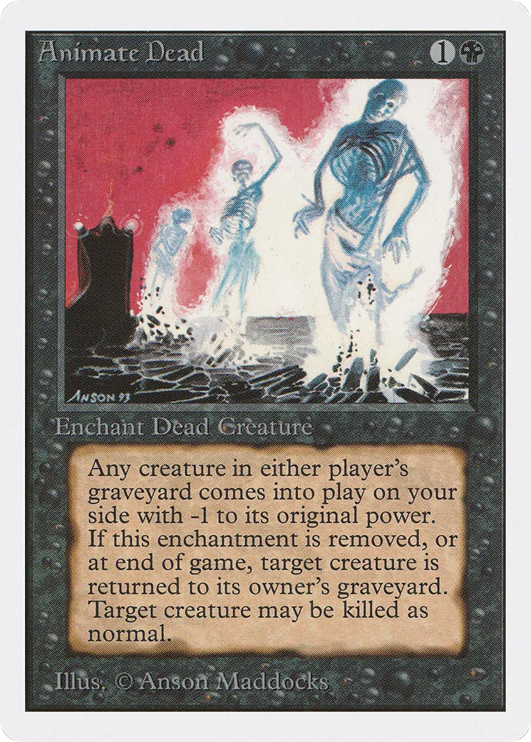 Animate Dead — Unlimited Edition — Magic: The Gathering