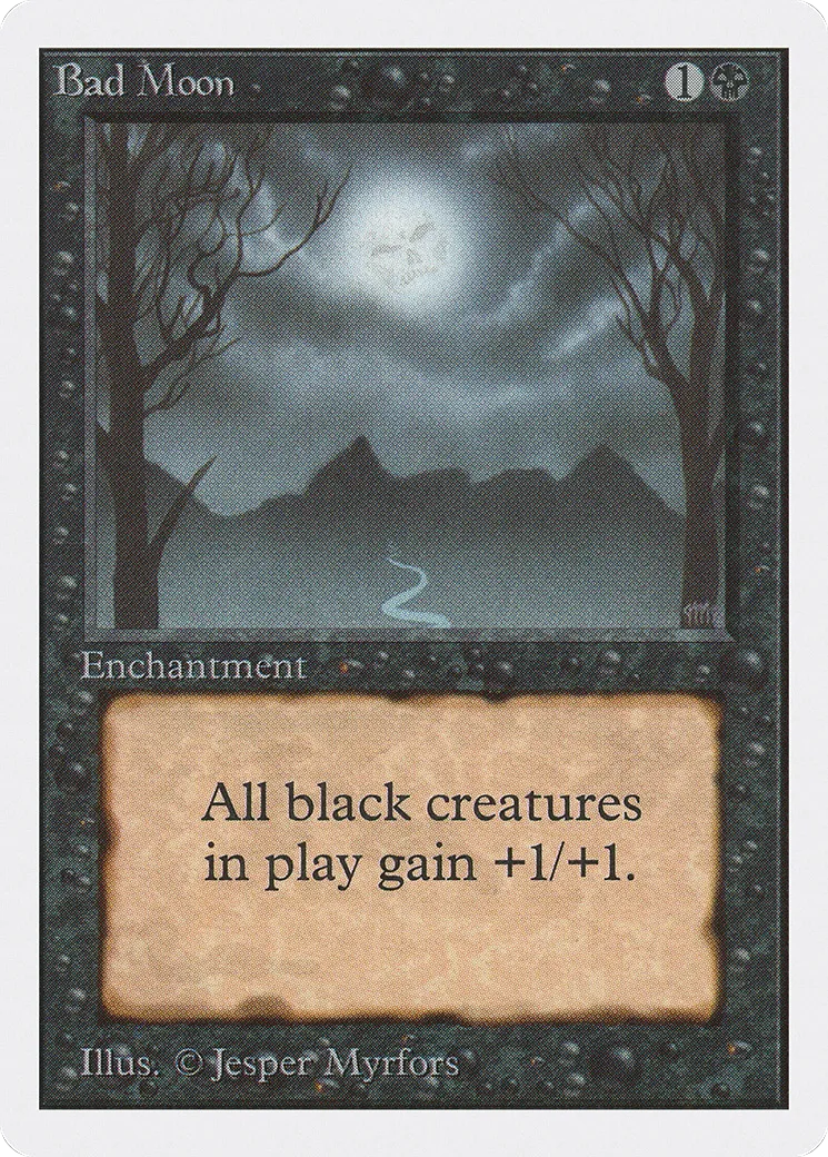 Bad Moon — Unlimited Edition — Magic: The Gathering