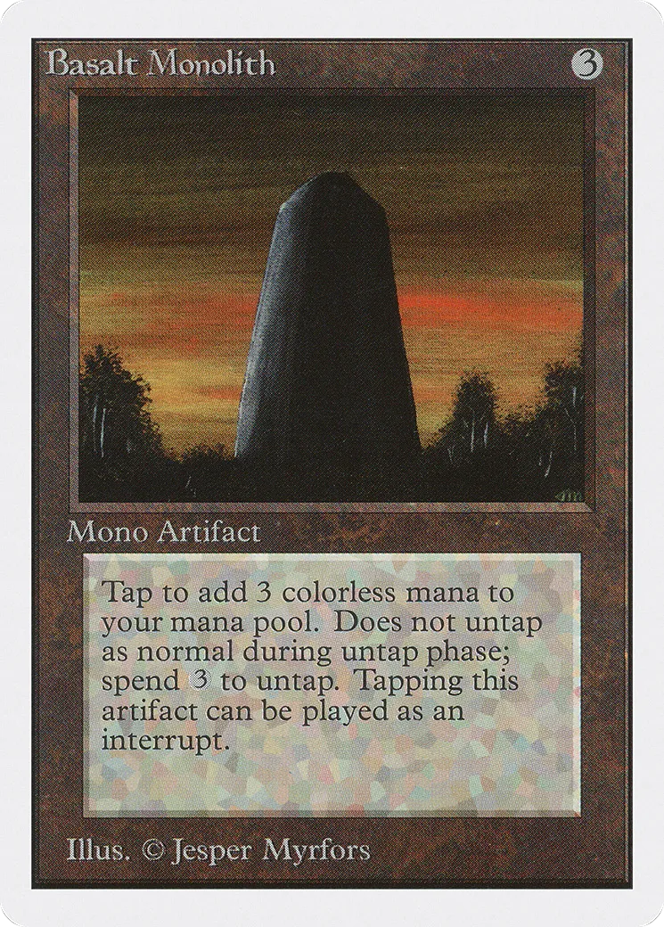 Basalt Monolith — Unlimited Edition — Magic: The Gathering