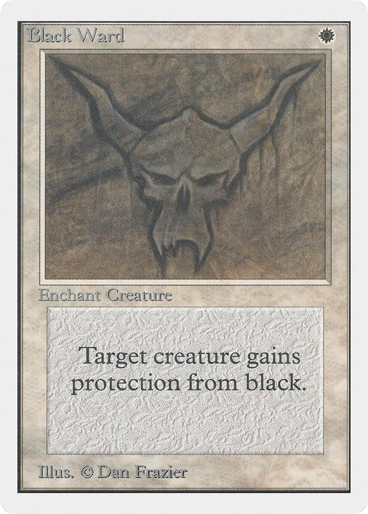 Black Ward — Unlimited Edition — Magic: The Gathering