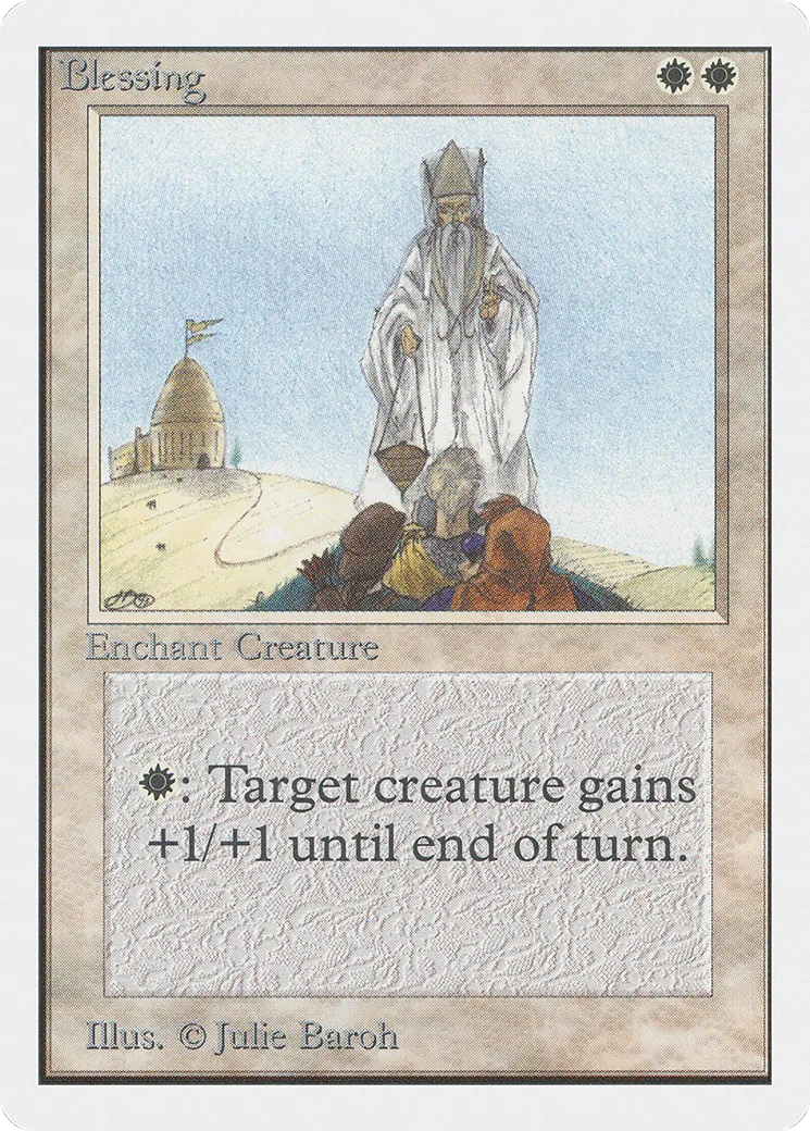 Blessing — Unlimited Edition — Magic: The Gathering